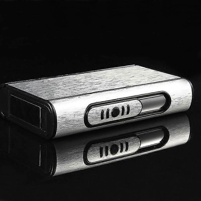 Aluminum Automatic Ejection Cigarette Box Windproof C8T8 Ciga Case