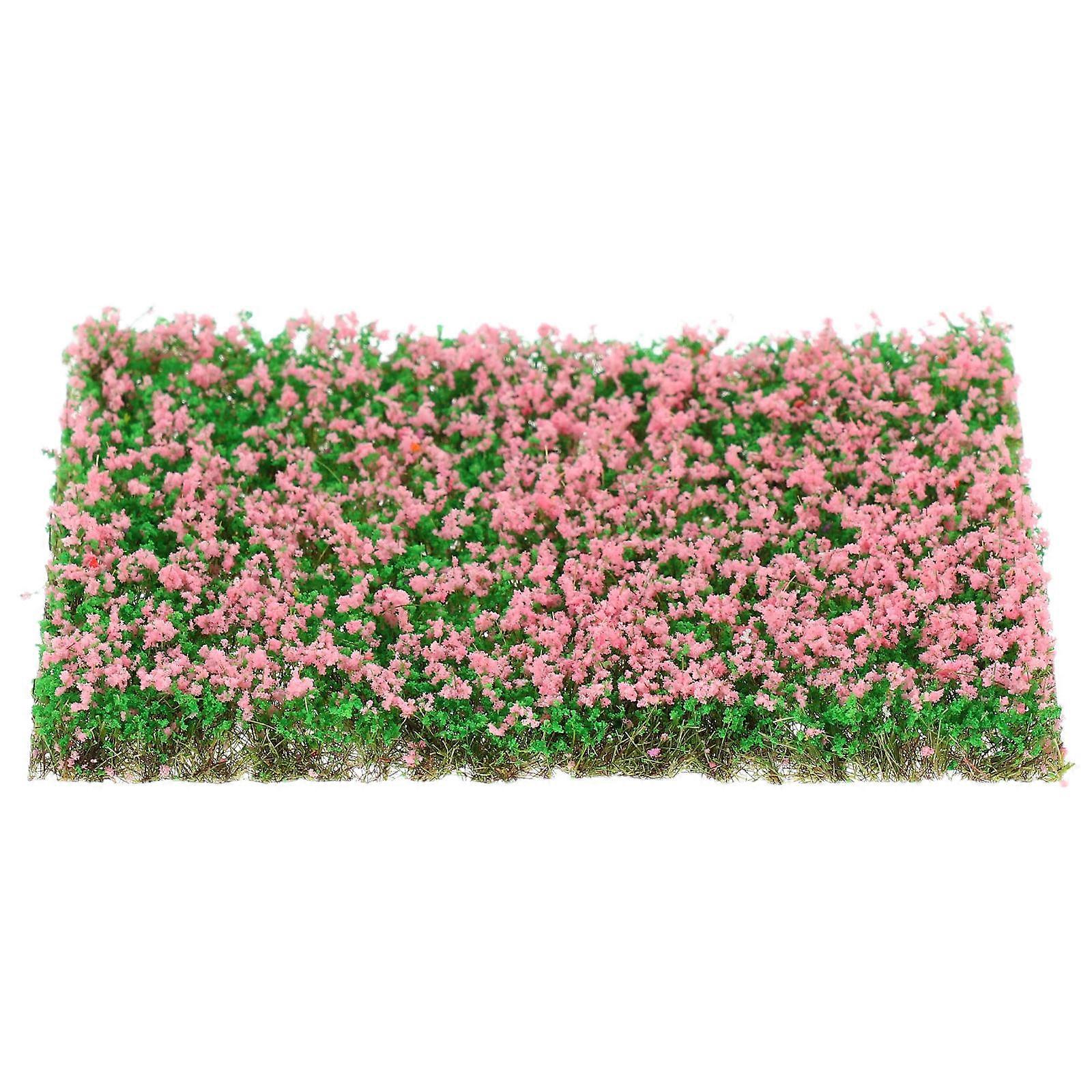 Model Train Grass Artificial Grass Clusters for DIY Model Train Landscape Pink