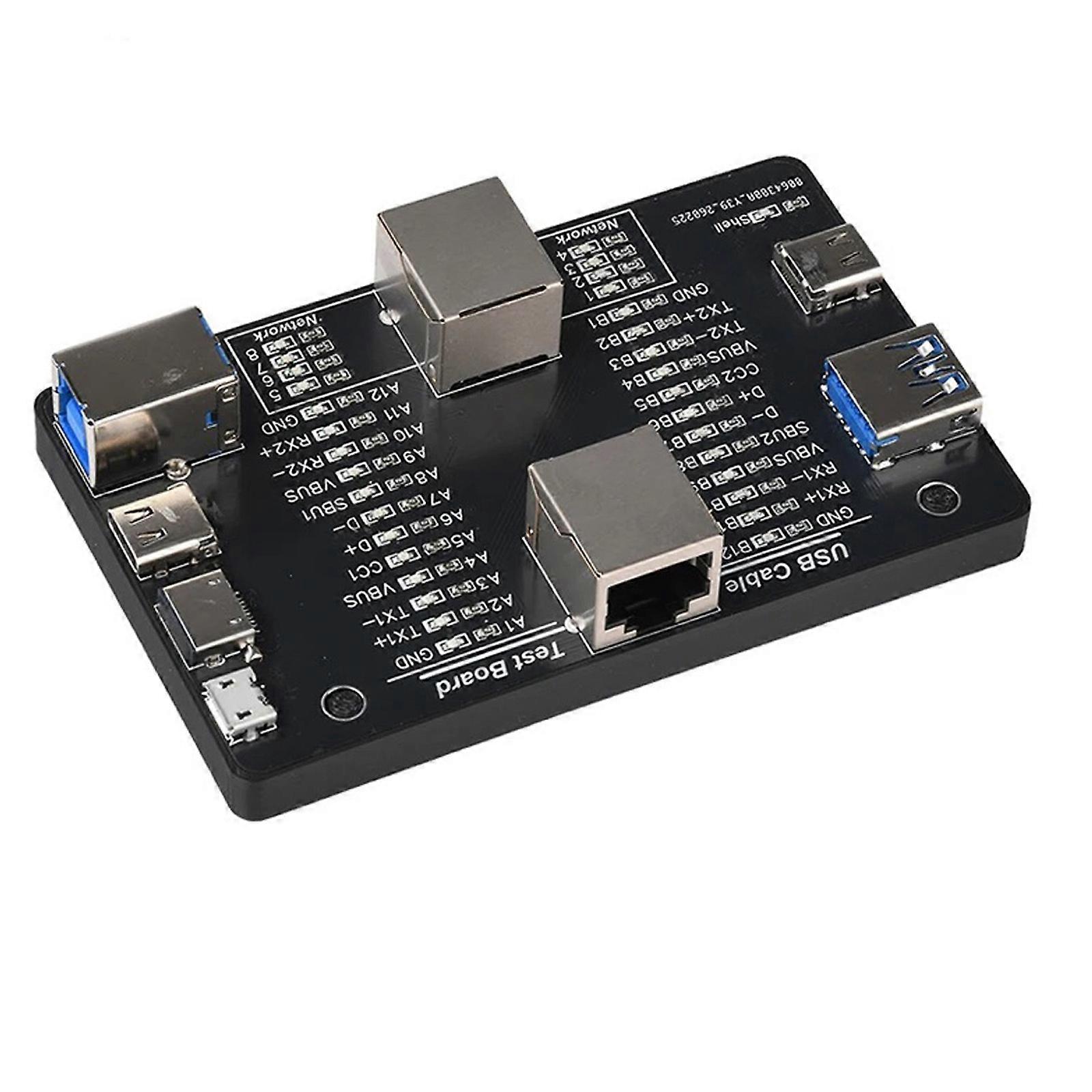 Battery Powered USB Cable Tester For Type C Microed B And RJ45 Cable Function Verification Multicolor