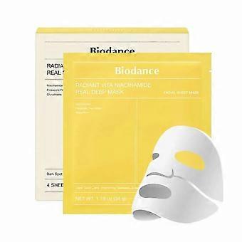 Biodance biodance radiant vita niacinamide real deep mask pack 4*34 gr