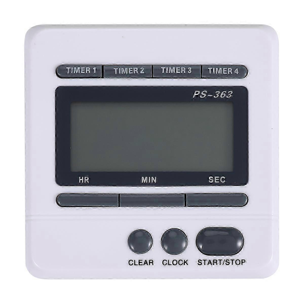 Digital Countdown Timer 4 Channel Count Up Down Kitchen Cooking Timer ClockEdition 0509