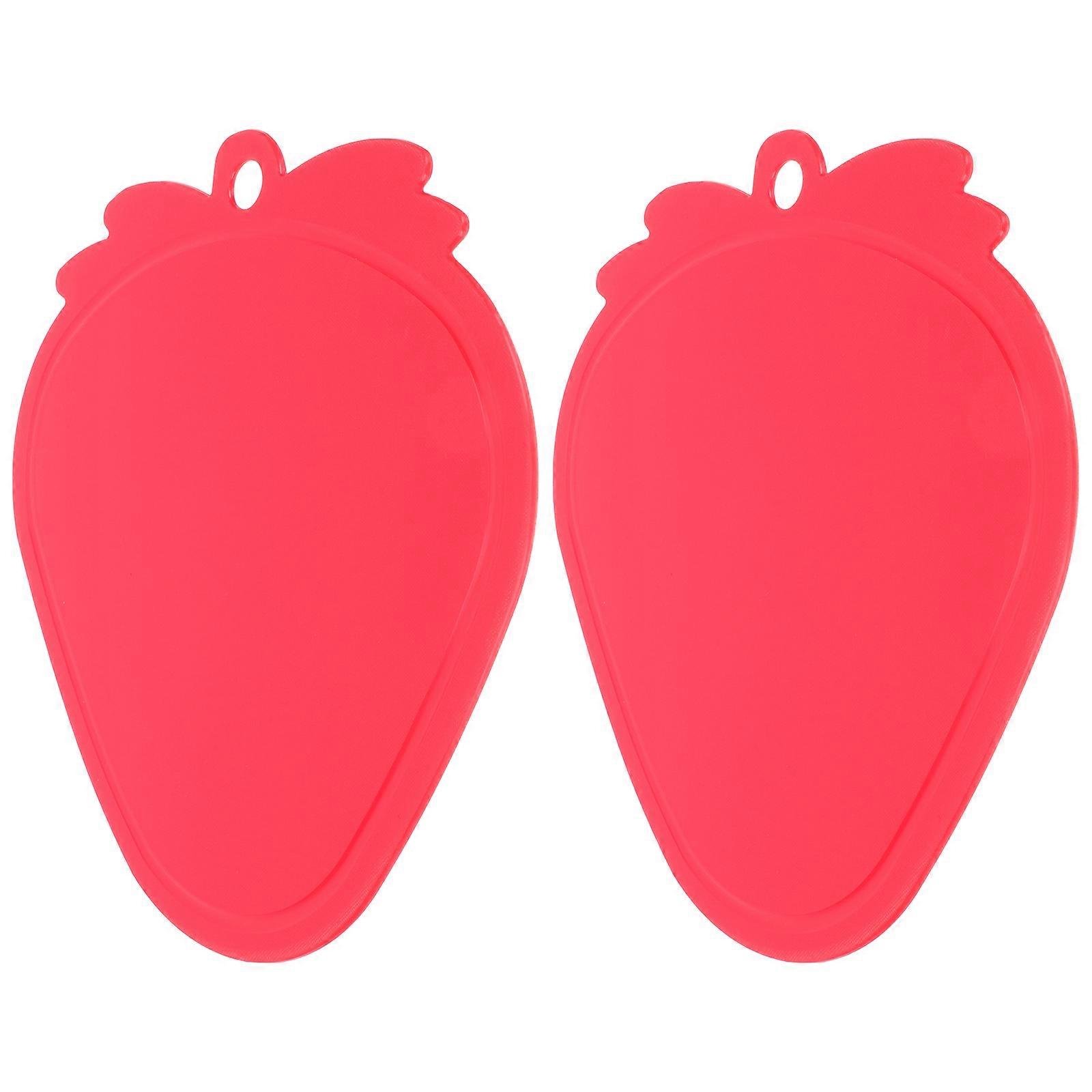 Plastic Cutting Board Kitchen Tool for Kitchen Use 2Pcs Red