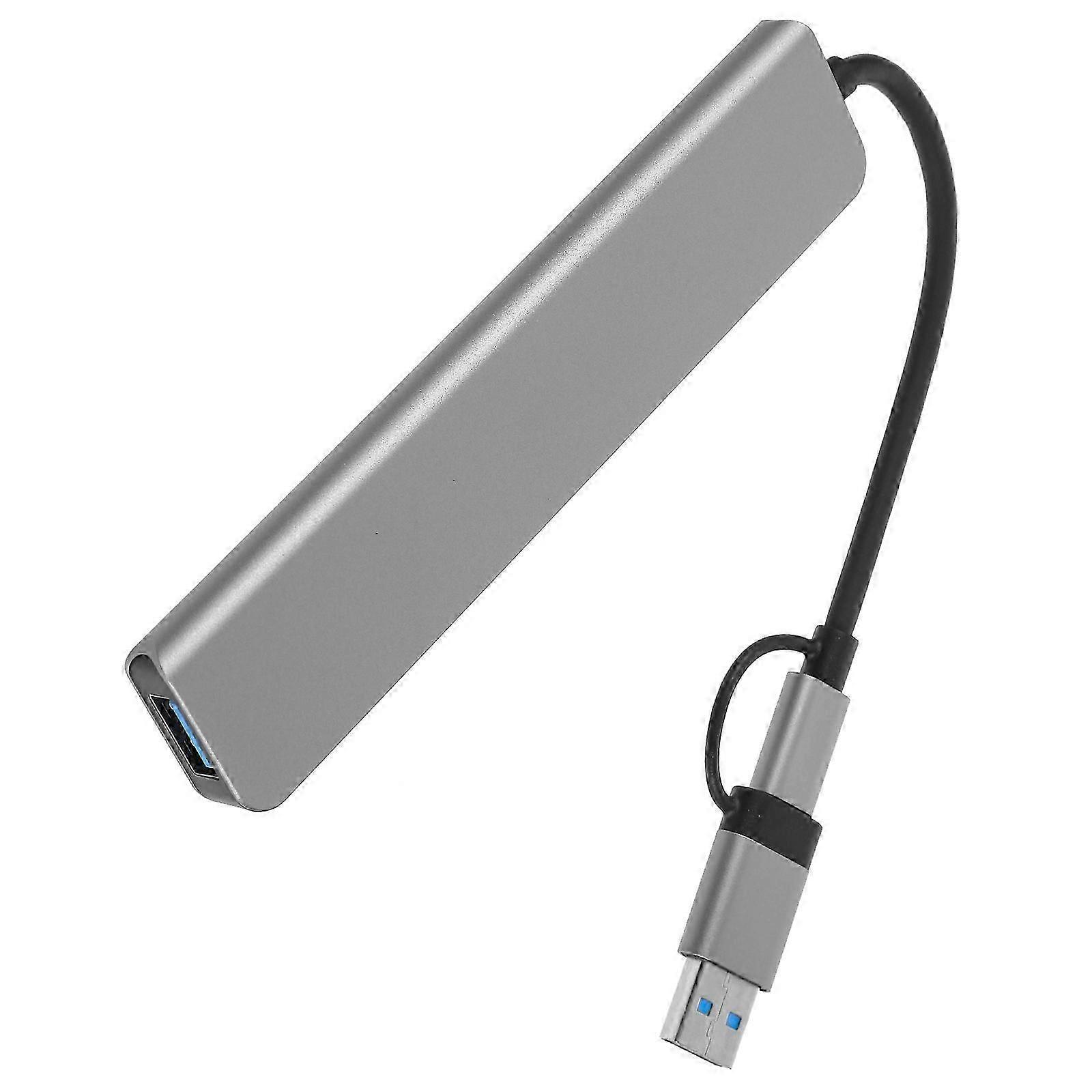 Type-C Docking Station USB Hub For Computer Use With ABS Material Rectangle Style 1Pcs Supporting Data Transfer