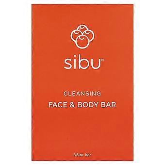 Sibu Beauty, rensende såpestykke for ansikt og kropp, 3,5 oz, 3-pakning