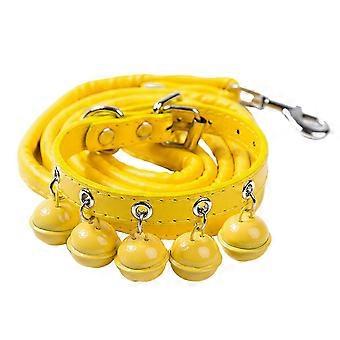 Pet Leash compatible with Large Dog up to 12.5kg Walking Leash Rope Heavily Duty Extending Dog Leash Rope with Leather Collar S