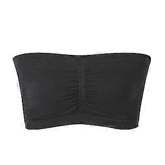 Strapless Padded Bralette Classic Layering Wireless Bra Detachable Pad For Women#black