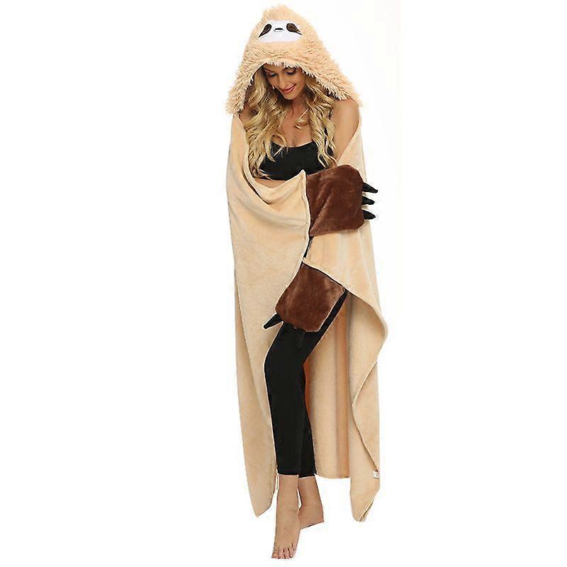 Hoodie Blanket Themed - Cute Sloth
