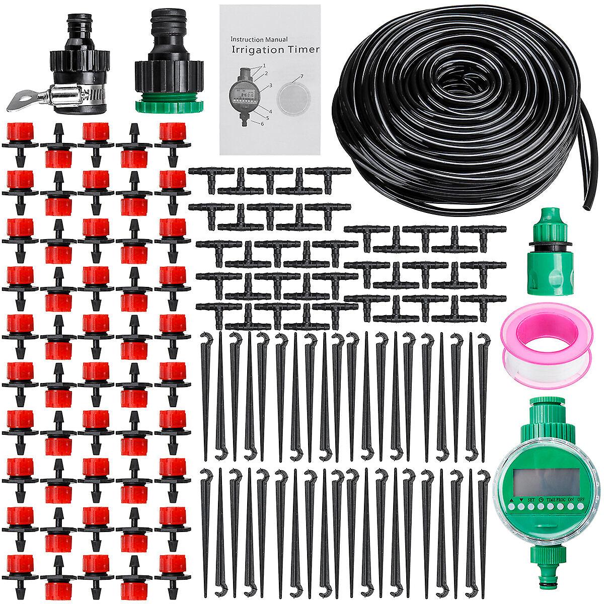 15/20/25/30M Diy Irrigation System Water Timer Auto Plant Watering Micro Drip Garden Watering Kits