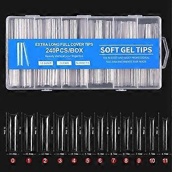 Super Long False Nails, False Nails, 240 Of Water Pipe Super Long Nails, Pasted On The Nails Of Women And Girls Flye2778