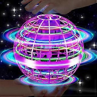 Vliegende bolvormige bal, verbeterde parachute met LED-verlichting (2026), magische handgestuurde mini-zwaartekrachtbal, kosmische bolvormige boemerang, cool kerst- of verjaardagscadeau voor 6, 7 en 8 jaar.