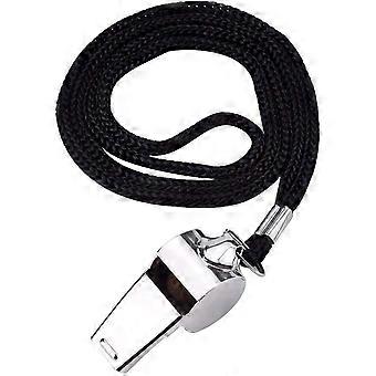 Metal Referee Whistle with Lanyard - Loud Sound for Football Coaches