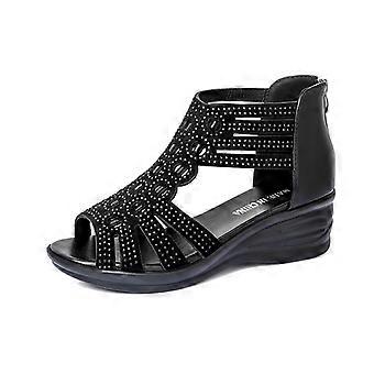 Damen-Flachsandalen, Flip-Flops, offene Zehenschuhe für Geburtstagsfeiern und andere festliche Anlässe (Größe 26-27)