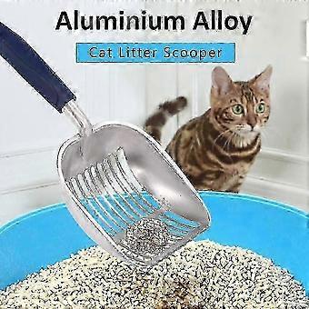 Pelle à litière pour chat en alliage d’aluminium durable avec long manche - facile à nettoyer et conception robuste