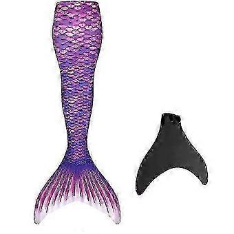 Adults Kids Reinforced Swimming Mermaid Tail Monofin Included for Water Fun TJ2