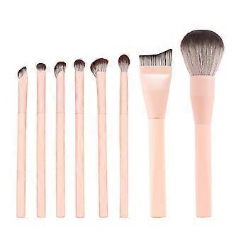 8PCS Makeup Brush Set with Synthetic Fiber Bristles Face Powder Foundation Beauty Tools