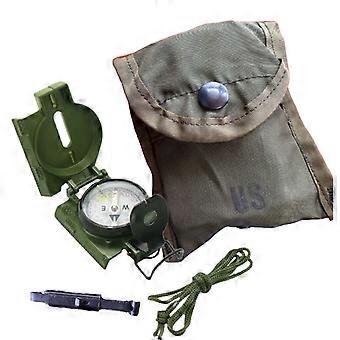 Phosphoreszierender Kompass in Militärqualität - Objektivkompass stoßfest, sanddicht, wasserdicht, taktisch, Navigation - Hergestellt in den USA