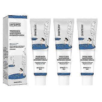 3X 50ml Birch Juice Moisturizing Sunscreen Spf50+ Refreshing Not Sticky Facial Isolation Sunscreen