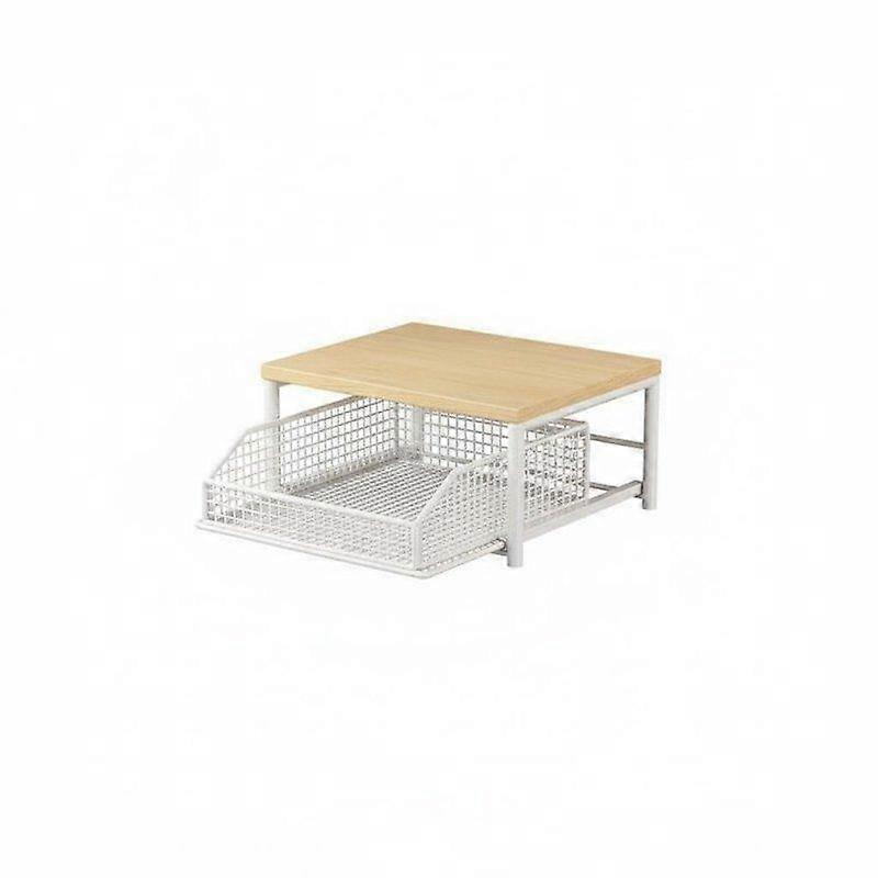 2-Tier Vegetable Storage Stand Versatile Pull-out Basket Counter Shelf Space