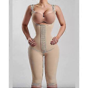 New Full Body Shaping Faja Zipper Slimming Sheath - Women Knee Length Shapewear for Flat Belly Hourglass