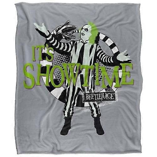 Beetlejuice It's Showtime Soft Touch Blanket