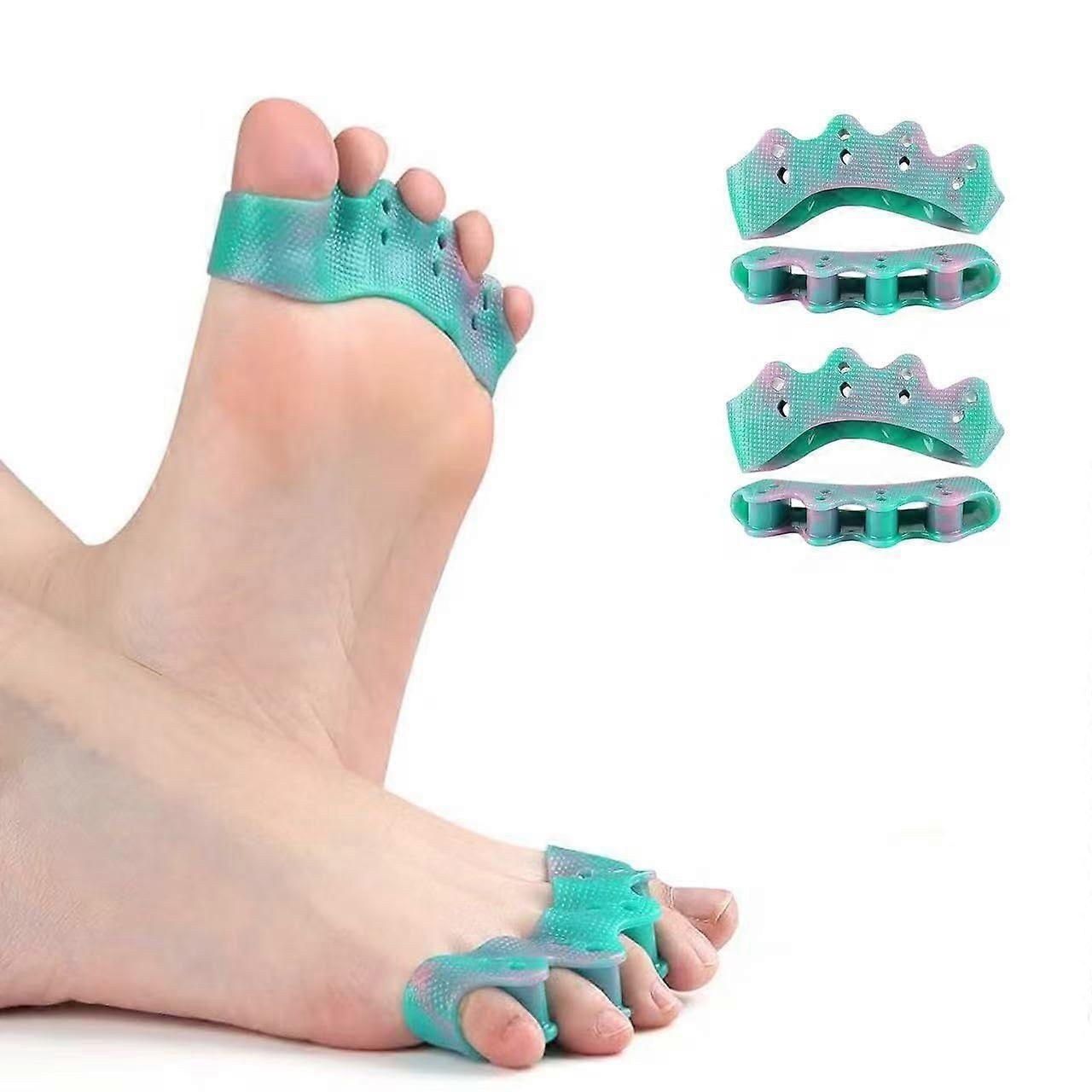 4-Pack Toe Separators & Toe Spacers -Bunion Corrector, Overlapping Toes