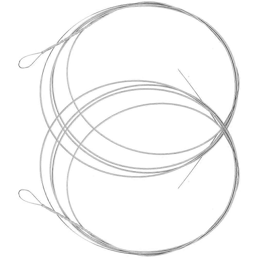 Dulcimer Strings Replacement Dulcimer Strings Metal for 6Pcs Silver