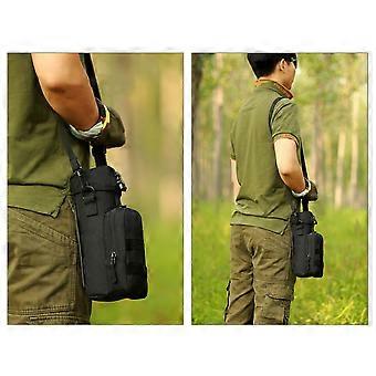 Water Bottle Pouch Tactical Waist Bag for Water Bottle Use Black