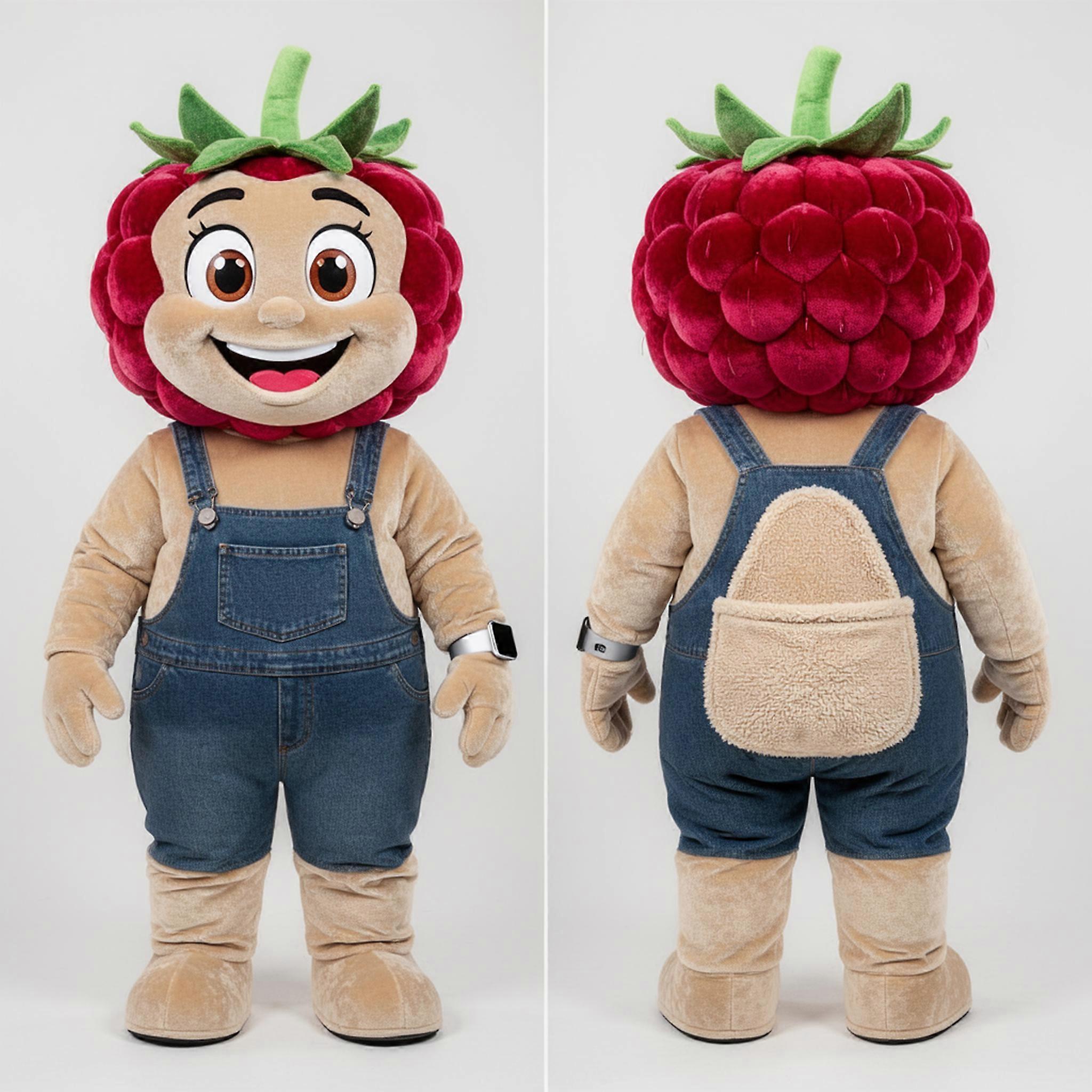 MASTICOT Beige Cuddly Raspberry Mascot
