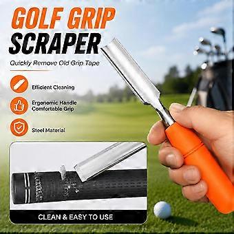 Golf Grip Tape Scraper - Regripping Tool for Removing Old Club Adhesive at Home