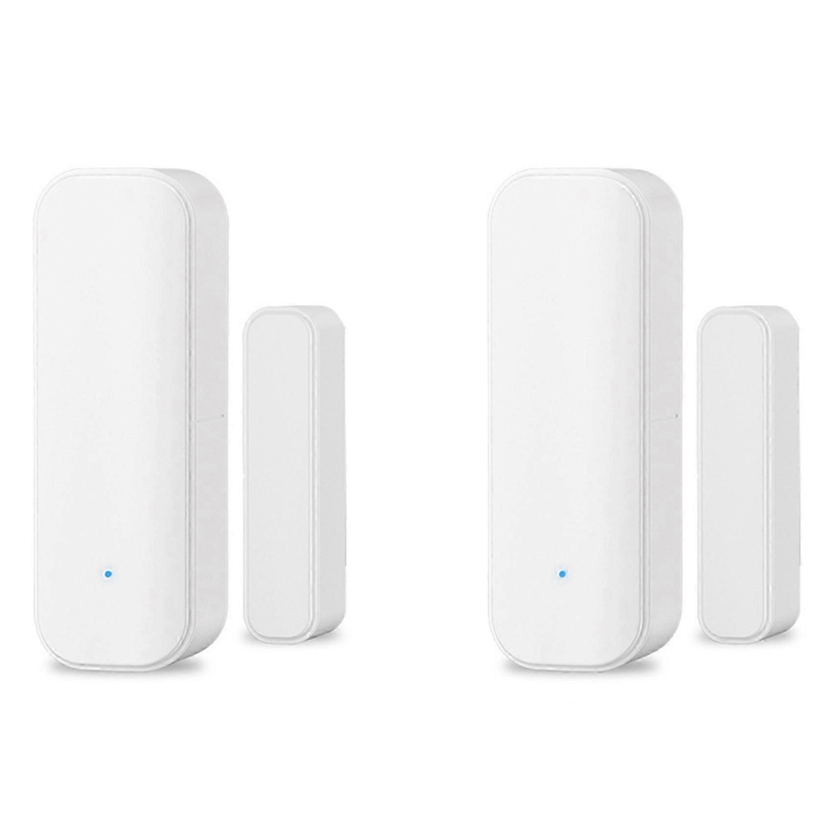 2X Smart Magnetic Door Sensor Zigbee Door Sensor for Home Security Wireless Contact Sensor Programmable with Smart Life