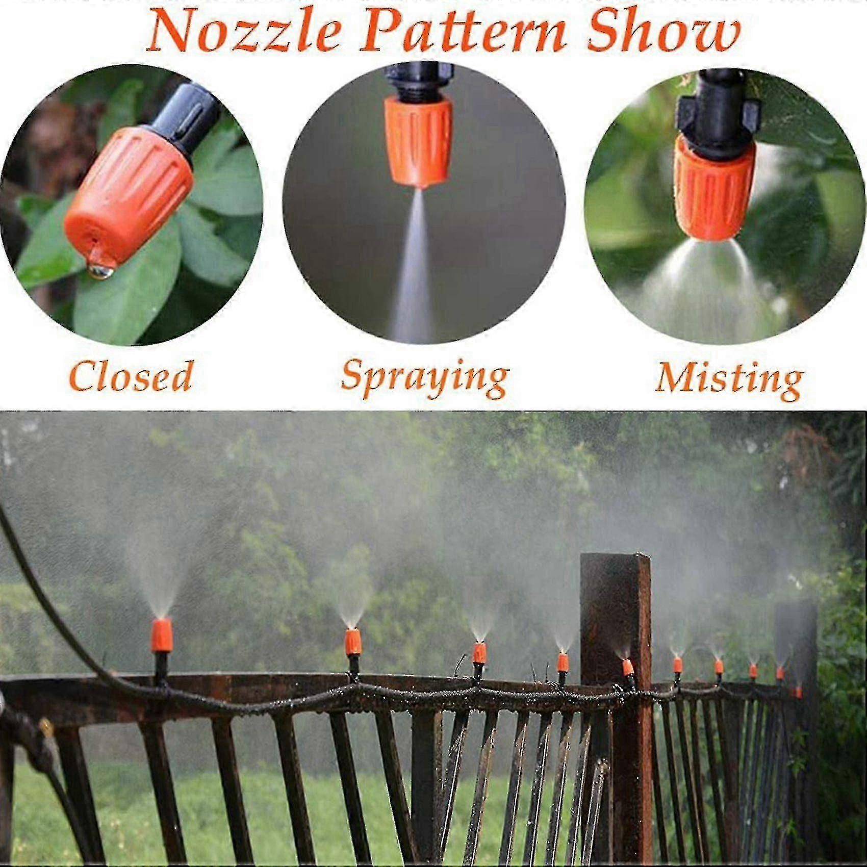 60 Pcs Micro-spray Adjustable Flow Irrigation Drippers