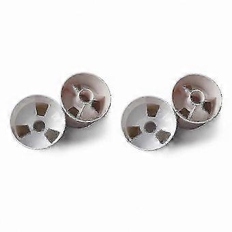 4er-Pack Golf-Trainingsfahnenmast mit Hole Cups, Outdoor-Übungshilfen, weißer Kunststoff, 3 Löcher inklusive