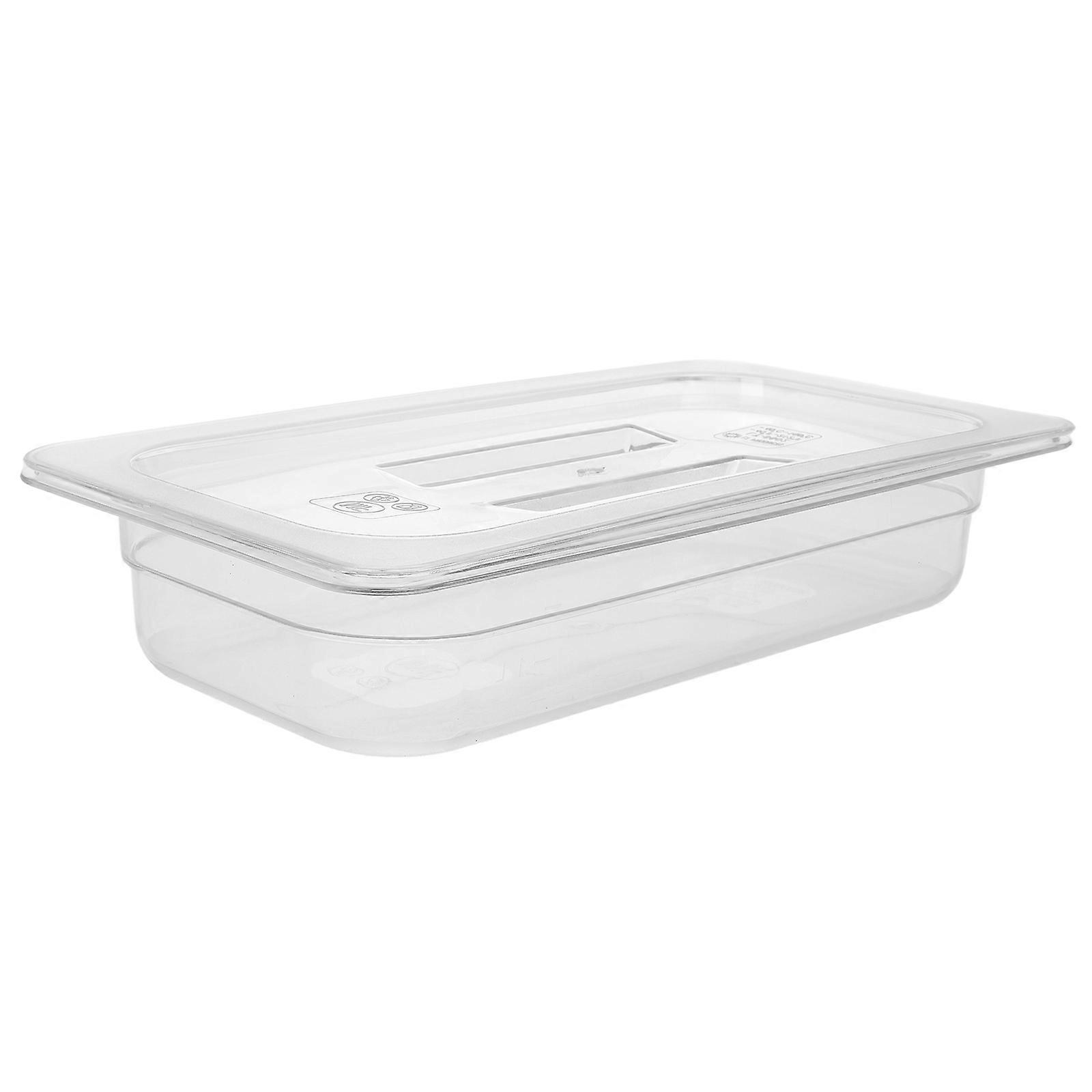 Transparent Pizza Dough Proofing Box for Kitchen 2Pcs Stackable Plastic Food Containers