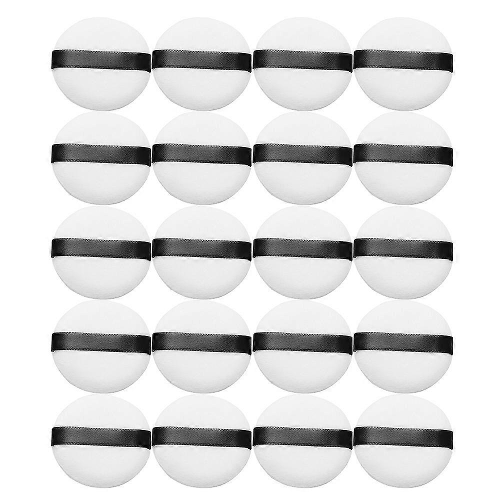 Makeup Tool Small for Makeup 20Pcs White Loose Powder