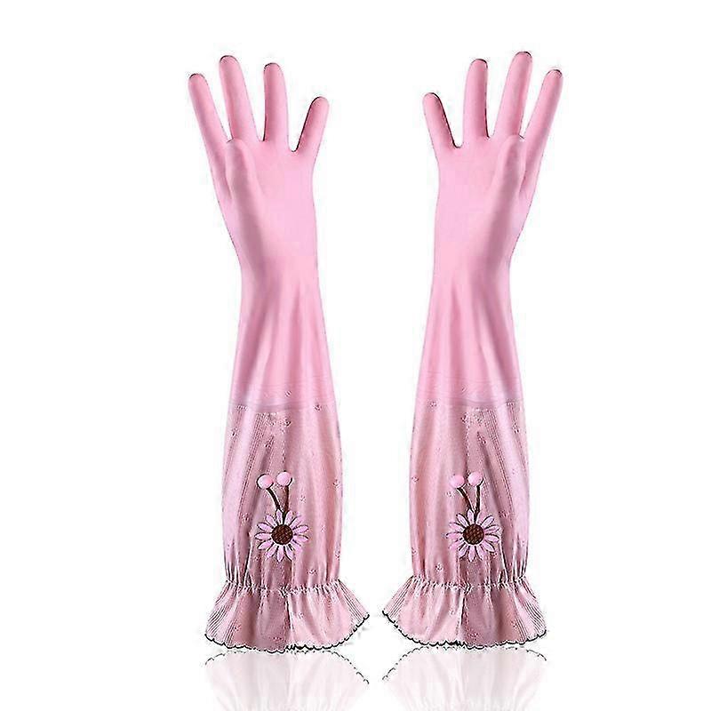 Extra-Long Waterproof Dishwashing Gloves