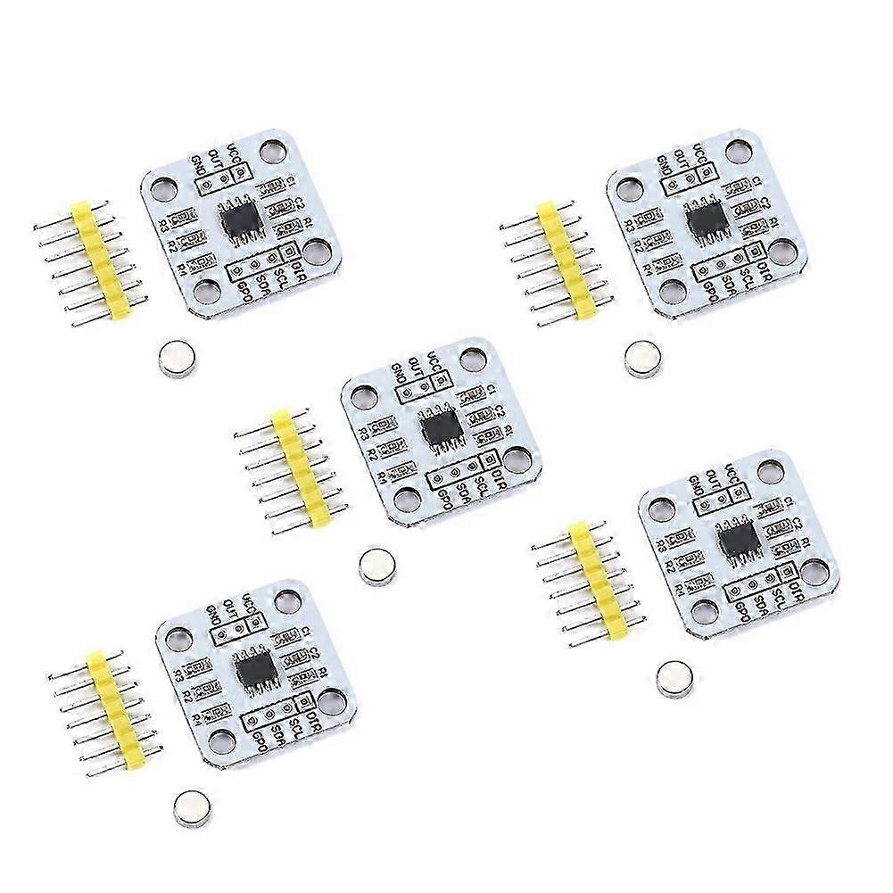 5set AS5600 Magnetic Encoder Sensor Mdoule 12bit Magnetic Induction Angle Measurement Sensor Module@O2