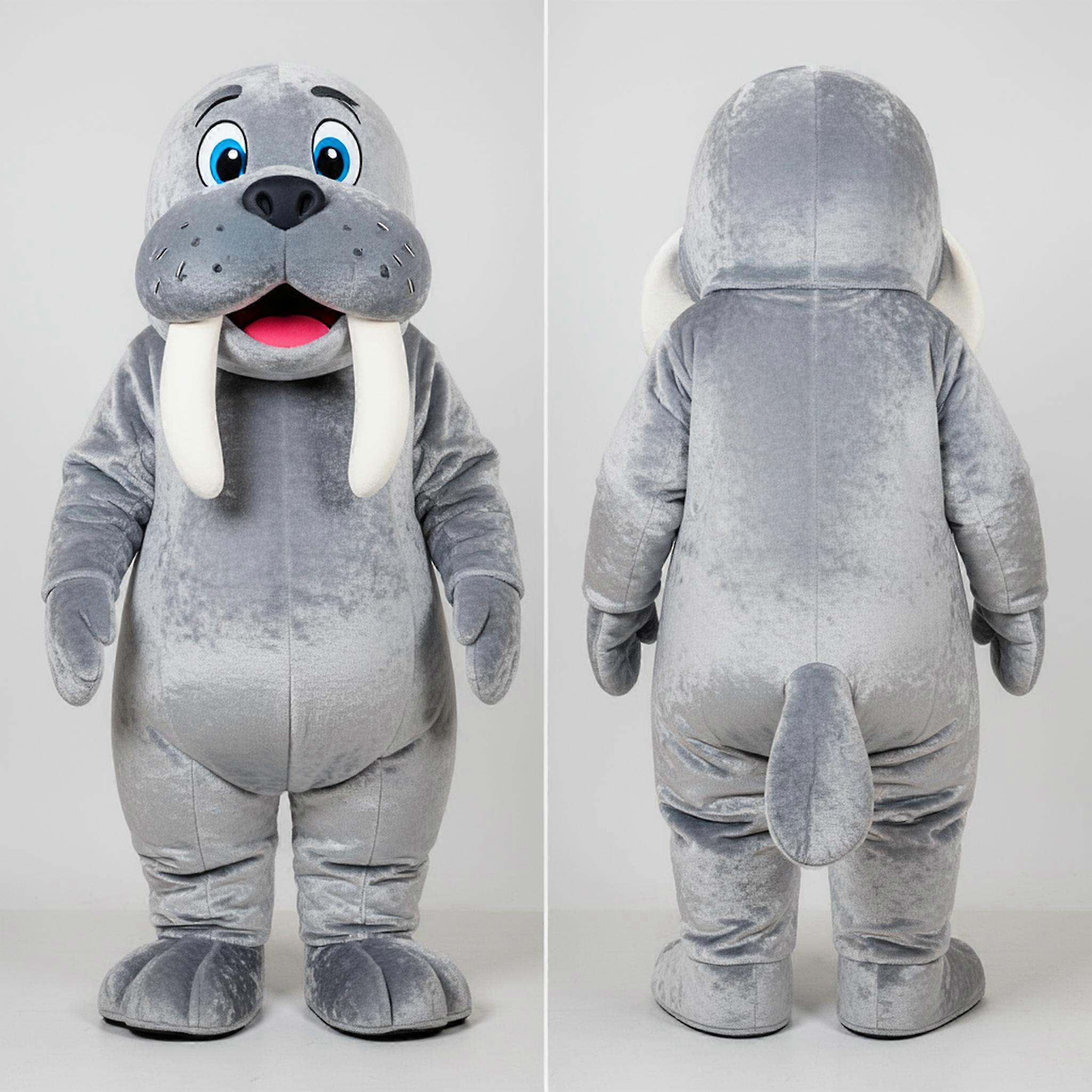 MASTICOT Silver Rounded Walrus Mascot