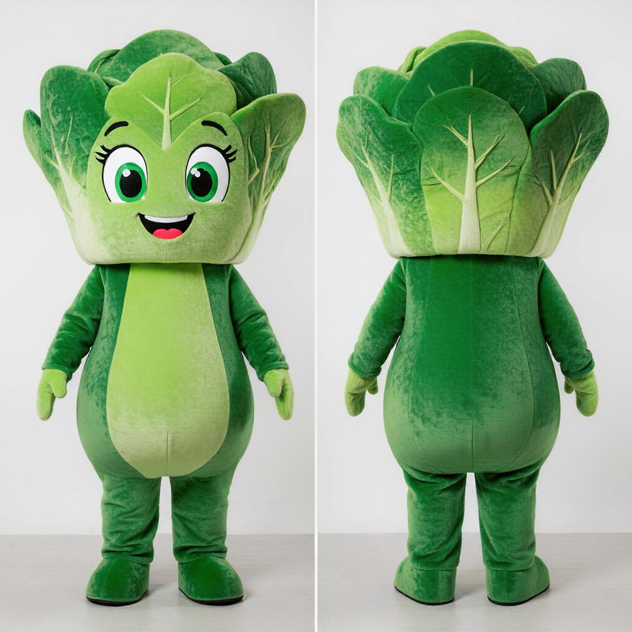 MASTICOT Vibrant Green Leafy Caesar Salad Mascot