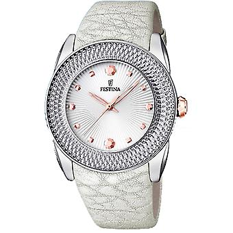 Festina Traum Sammlung Quarz Analog Frau Uhr mit F16591/A synthetische lederarmband