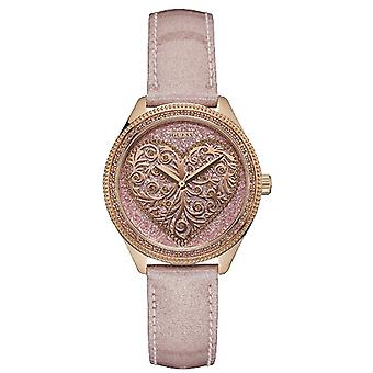 Guess- love note reloj para Mujer Analógico de Cuarzo con brazalete de Piel sintética W0698L2