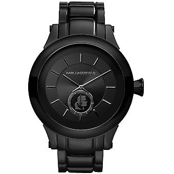 Karl lagerfeld chain watch for Unisex Analog Quartz with stainless steel bracelet KL1201