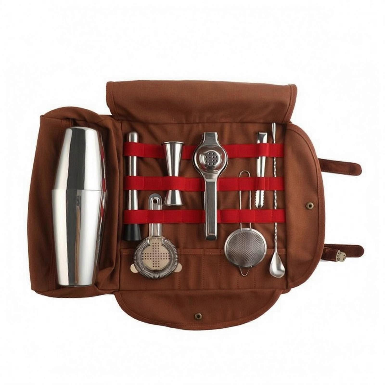 Portable Bartender Kit Professional Grade Cocktail Bartender Kit Rust-Resistant