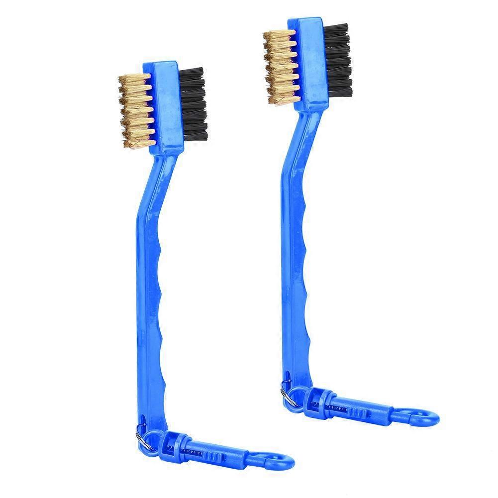 2PCS     Cleaner Double Sided Plastic Brushes with Dual   Cleaning Tools