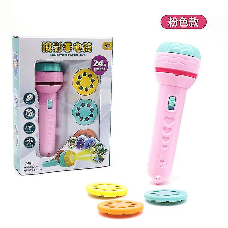 Torch Projector Kids Sleep Story Projector Slide Projector Torch Light With Animal Educational Learning Bedtime Toys