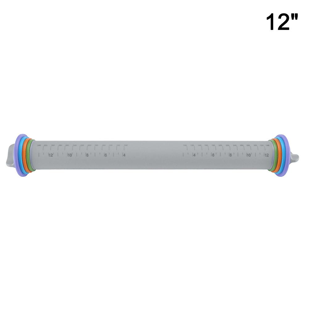 Multifunctional Fondant Cake Pastry Roll Pins Thick Adjustable Silicone Rolling Pin Bakeware Tools New