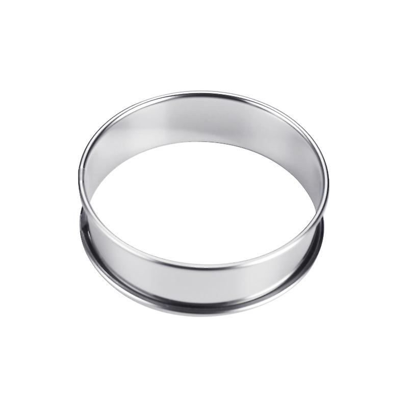 8/10cm Stainless Steel Round Ring Mold Muffin Double Tart Baking Tools