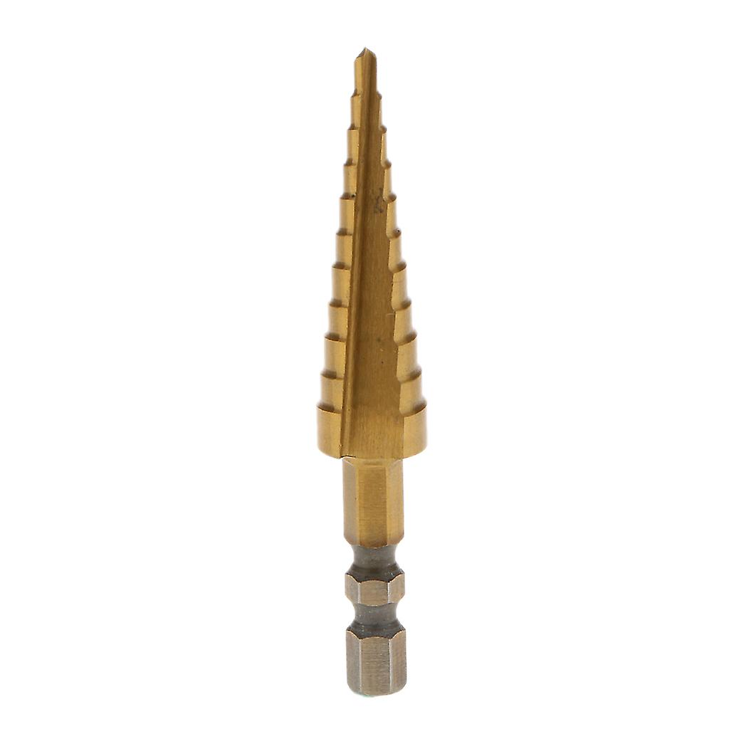 HSS Steel Step Cone Drill Titanium Bit Set Hole Cutter Hex Shank