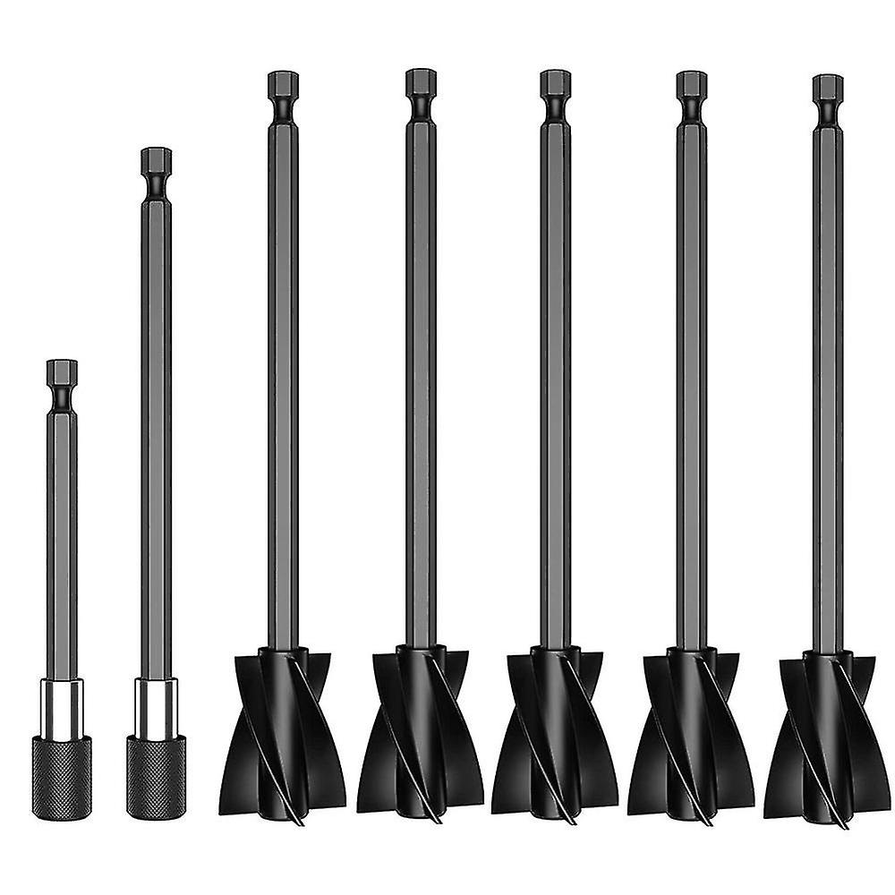 5pcs Resin Mixer Paddles With 2 Extension Rods, Epoxy Mixer Attachment For Powerful Mixing, Reusabl