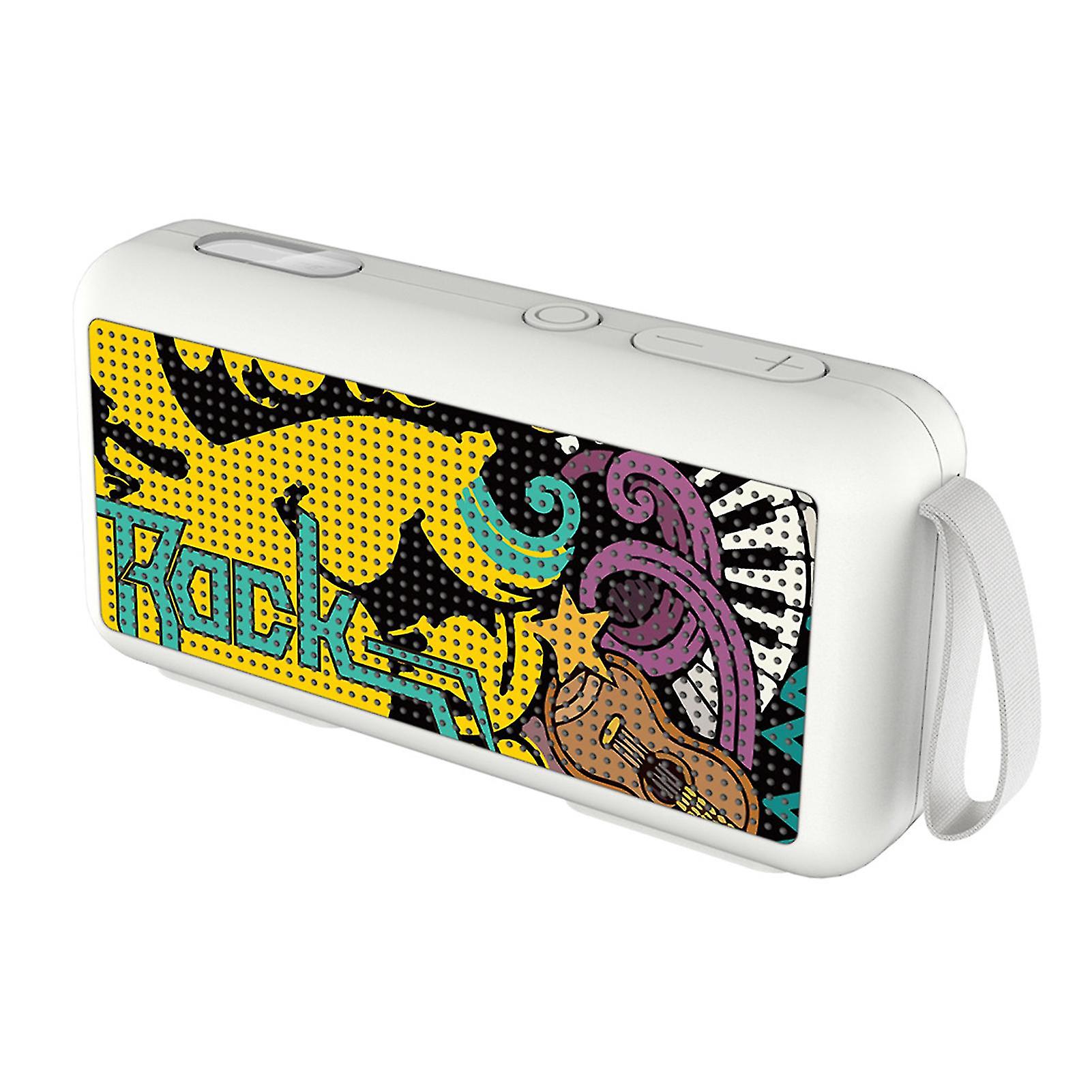 مكبر صوت لاسلكي محمول مقاوم للماء متوافق مع بلوتوث 5.0 مع صوت ستيريو ميكروفون