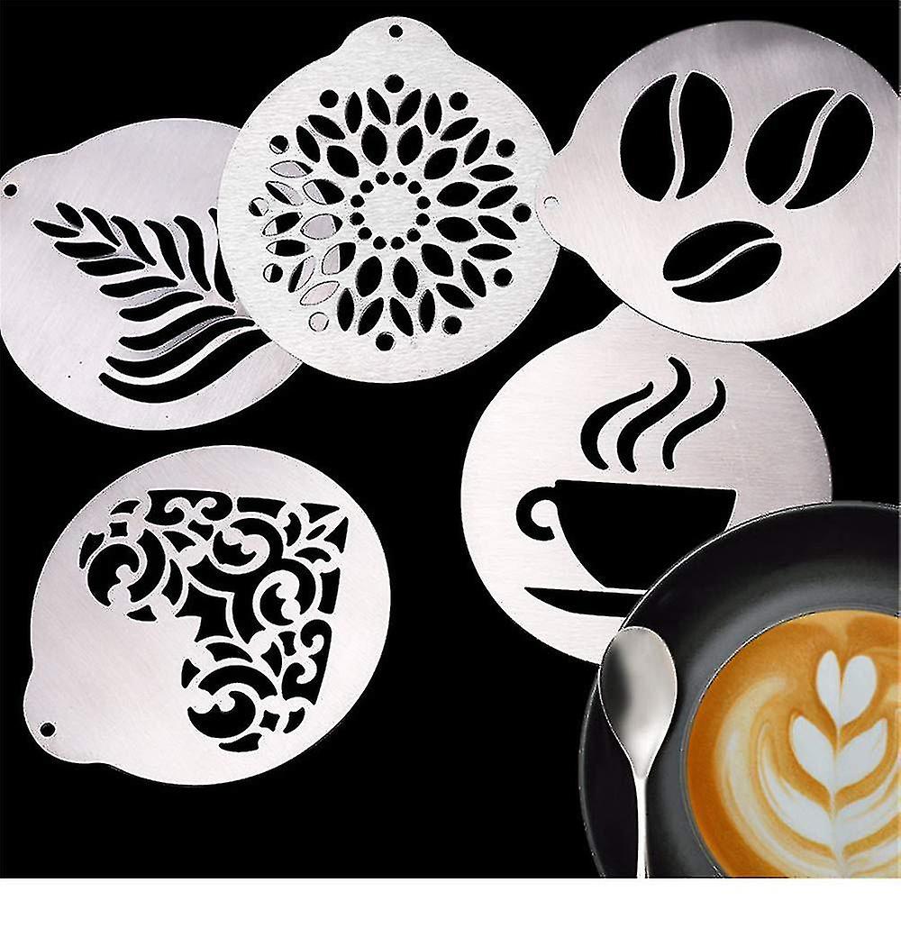 Stainless Steel Coffee Stencils Coffee Decorating Stencil Barista ...